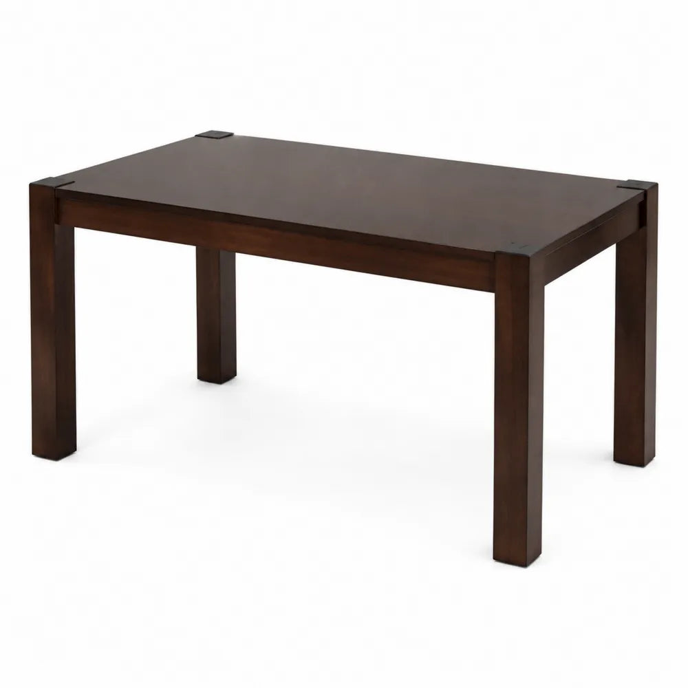 Table à manger en bois foncé 150 cm